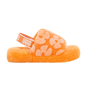 UGG Fluff Yeah Slide Kids 'California Poppy'
