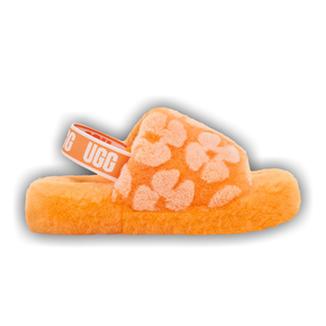 UGG Fluff Yeah Slide Kids 'California Poppy'