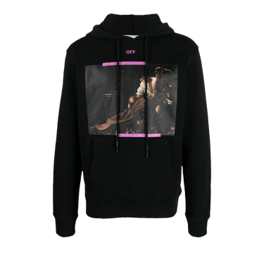 Off-White Caravaggio Print Hoodie 'Black Cyclamen'
