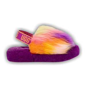 UGG Fluff Yeah Slide Kids 'Tie Dye - Berrylicious'