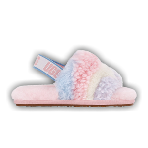 UGG Fluff Yeah Slide Toddler 'Cali Collage - Pride Stripes'