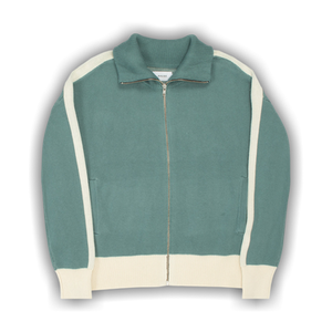 Rhude RB Knit Track Jacket 'Ivory/Sage'