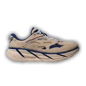 HOKA Clifton L Suede 'Oat Milk Bellwether Blue'