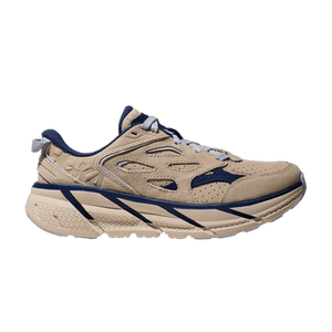 HOKA Clifton L Suede 'Oat Milk Bellwether Blue'