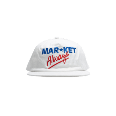 Market Low Prices 5 Panel Hat 'White'