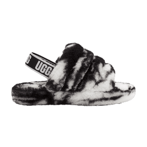 UGG Fluff Yeah Slide Kids 'Marble - Black'