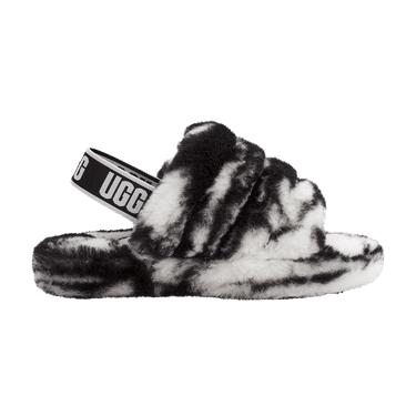 UGG Fluff Yeah Slide Kids 'Marble - Black'