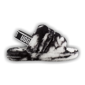 UGG Fluff Yeah Slide Kids 'Marble - Black'