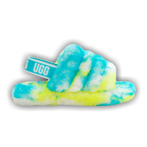 UGG Fluff Yeah Slide Kids 'Marble - Oasis Blue'