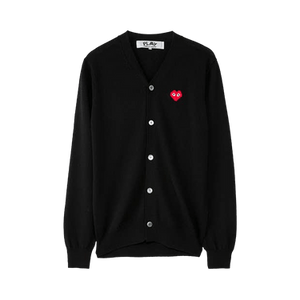Comme des Garçons PLAY x Invader Pixelated Heart Cardigan 'Black'