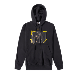 Off-White Diagonal Arrow Caravaggio St Fran Slim Hoodie 'Black/White'