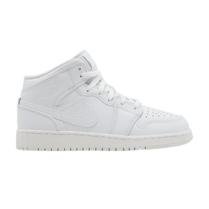 Air Jordan 1 Mid GS 'Triple White' 2023