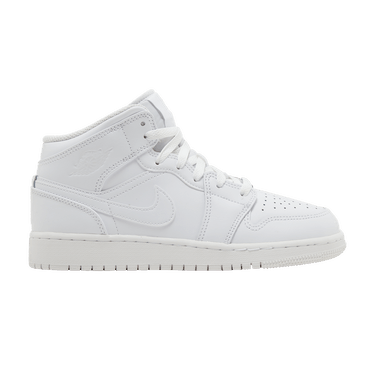 Air Jordan 1 Mid GS 'Triple White' 2023