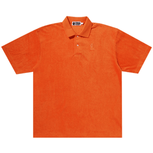 BAPE Ape Head Towelling Polo 'Orange'