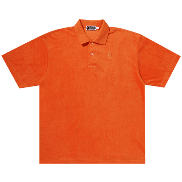BAPE Ape Head Towelling Polo 'Orange'