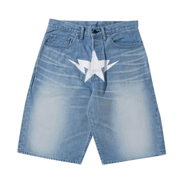 BAPE Twin Sta Denim Shorts 'Indigo'