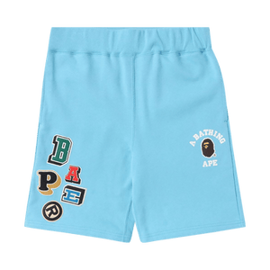 BAPE Multi Fonts Sweatshorts 'Sax'
