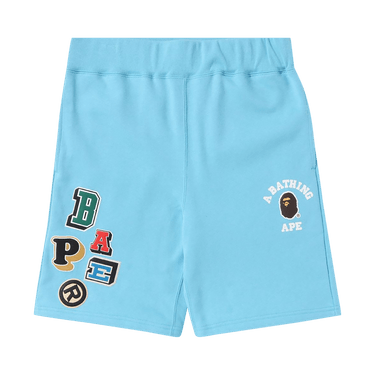 BAPE Multi Fonts Sweatshorts 'Sax'