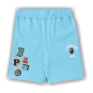 BAPE Multi Fonts Sweatshorts 'Sax'