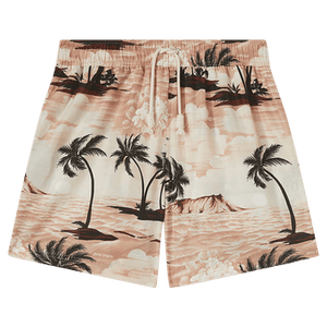 Palm Angels Hawaiian Dream Swimshorts 'Beige/Black'
