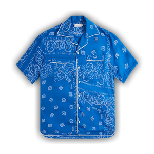 Rhude Bandana Track Shirt 'Blue'