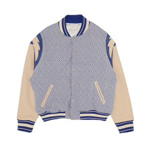 Rhude Jacquard Lightning Bomber 'Multicolor/Blue/Ivory'