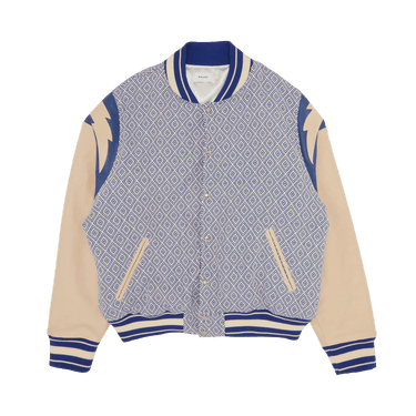 Rhude Jacquard Lightning Bomber 'Multicolor/Blue/Ivory'
