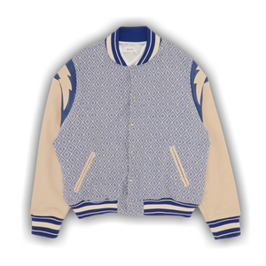 Rhude Jacquard Lightning Bomber 'Multicolor/Blue/Ivory'