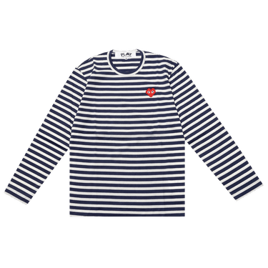 Comme des Garçons PLAY Striped Long-Sleeve T-Shirt 'Navy/White'