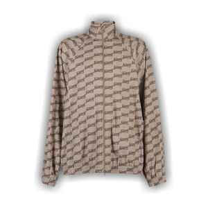 Balenciaga BB Monogram Tracksuit Jacket 'Beige/Brown'