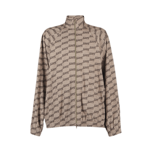 Balenciaga BB Monogram Tracksuit Jacket 'Beige/Brown'