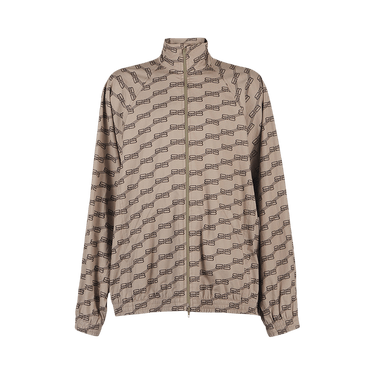Balenciaga BB Monogram Tracksuit Jacket 'Beige/Brown'