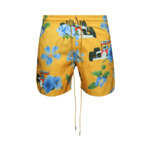 Rhude Loix Swim Trunks 'Yellow/Multicolor'