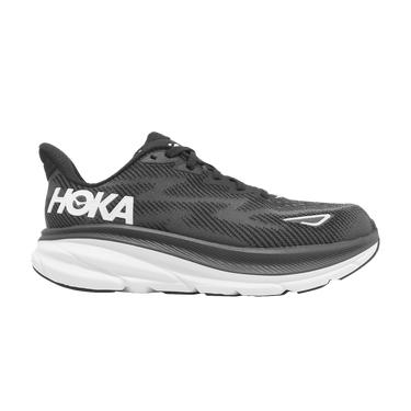 HOKA Wmns Clifton 9 Wide 'Black White'