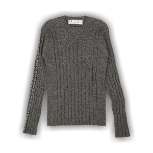Off-White Arrow Band Crewneck Sweater 'Grey'