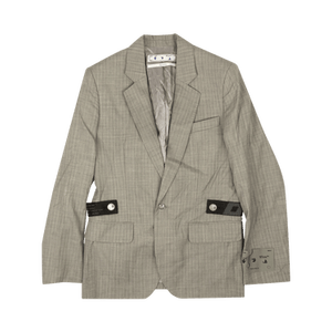 Off-White Unfinished Single Blazer 'Grey'