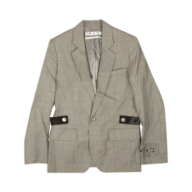 Off-White Unfinished Single Blazer 'Grey'