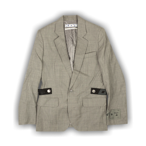 Off-White Unfinished Single Blazer 'Grey'