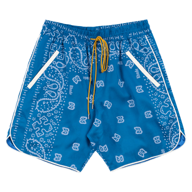 Rhude Bandana Track Shorts 'Blue/Creme'
