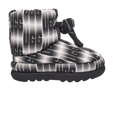 UGG Wmns Classic Maxi Wavelength Short Boot 'Black White'