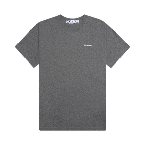 Off-White Wave Outline Diag Slim Short-Sleeve Tee 'Melange Grey'