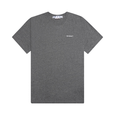 Off-White Wave Outline Diag Slim Short-Sleeve Tee 'Melange Grey'