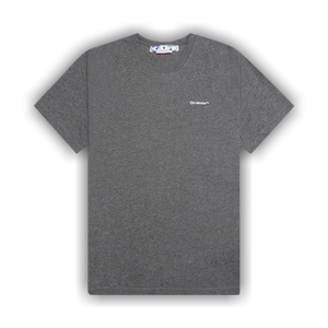Off-White Wave Outline Diag Slim Short-Sleeve Tee 'Melange Grey'