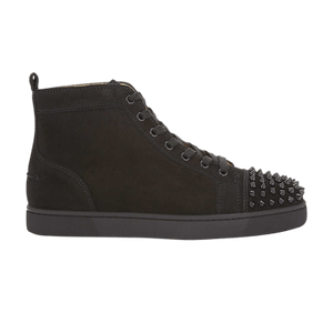 Christian Louboutin Louis Flat Calf Spikes 'Black Suede'