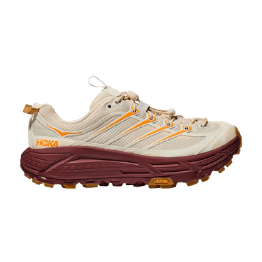 HOKA Mafate Three2 'Vanilla Varsity Burgundy'