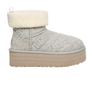 UGG Wmns Classic Mini Platform Felted Boot 'Grey'
