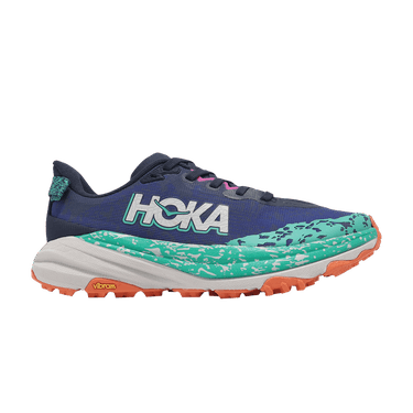 HOKA Wmns Speedgoat 6 Wide 'Varsity Navy Meteor'