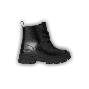UGG Ashton Lace Up Boot Toddler 'Glitter Black'