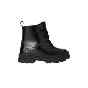 UGG Ashton Lace Up Boot Toddler 'Glitter Black'