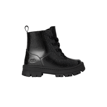 UGG Ashton Lace Up Boot Toddler 'Glitter Black'
